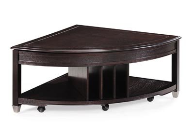 Image for Darien Burnt Umber Pie Shaped Cocktail Table