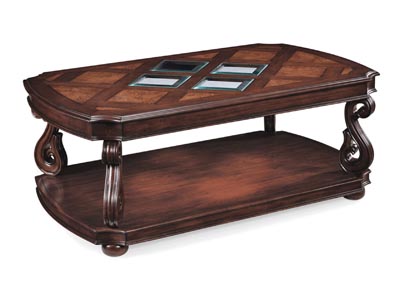 Image for Harcourt Cherry Rectangular Cocktail Table (w/Casters)