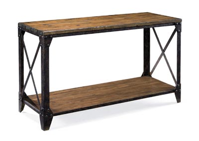 Image for Pinebrook Distressed Natural Pine Rectangular Sofa Table