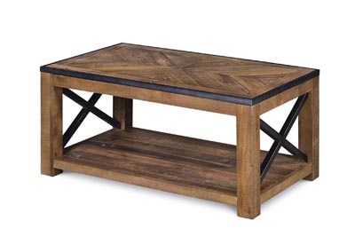 Image for Penderton Natural Sienna Small Rectangular Cocktail Table (w/Casters)