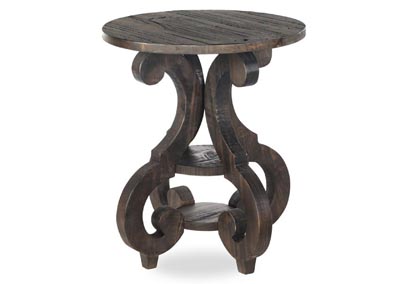 Image for Bellamy Peppercorn Round Accent End Table