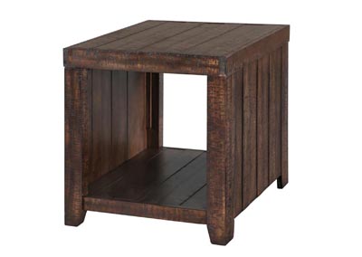 Image for Caitlyn Dark Poplar Rectangular End Table