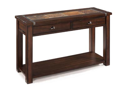 Image for Roanoke Cherry & Slate Rectangular Sofa Table