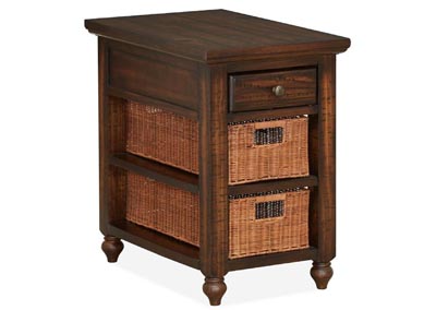 Image for Cottage Lane Coffee Rectangular Chairside End Table