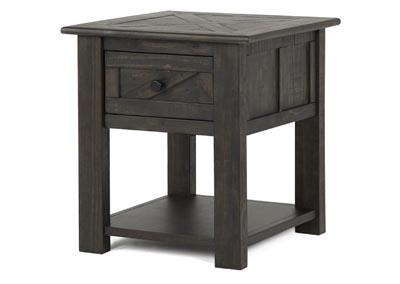 Image for Garrett Weathered Charcoal Rectangular End Table