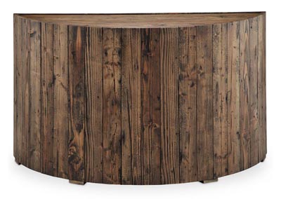 Image for Dakota Rustic Pine Demilune Sofa Table