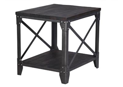 Image for Milford Weathered Charcoal Rectangular End Table