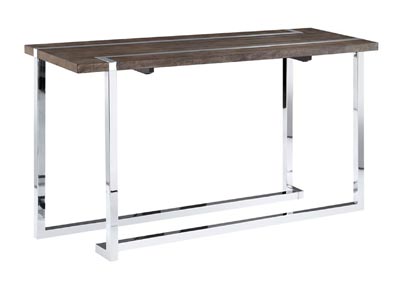 Image for Kieran Brown & Chrome Rectangular Sofa Table