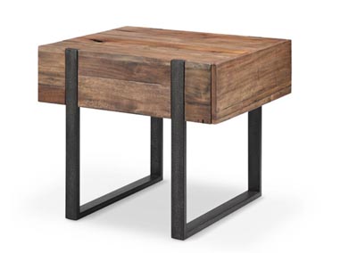 Image for Prescott Rustic Honey Rectangular End Table