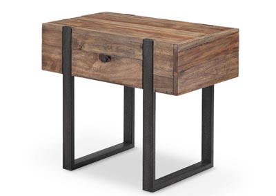 Image for Prescott Rustic Honey Chairside End Table