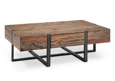 Image for Prescott Rustic Honey Rectangular Cocktail Table