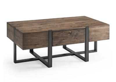 Image for Prescott Rustic Honey Condo Rectangular Cocktail Table
