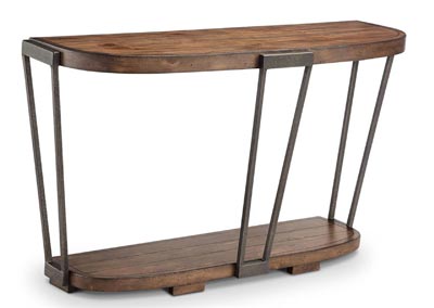 Image for Yukon Bourbon Demilune Sofa Table