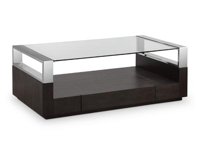 Image for Revere Graphite Rectangular Cocktail Table w/Casters