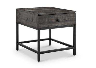Image for Parker Matte Black Rectangular End Table