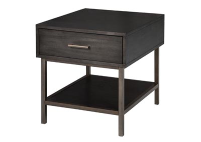 Image for Fulton Smoke Anthracite Square End Table