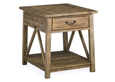 Image for Bluff Heights Weathered Nutmeg Rectangular End Table