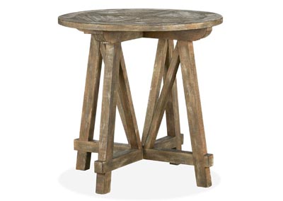 Image for Bluff Heights Weathered Nutmeg Round Accent Table