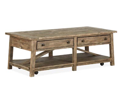Image for Bluff Heights Weathered Nutmeg Rectangular Cocktail Table