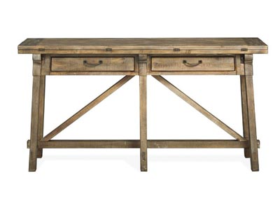 Image for Bluff Heights Weathered Nutmeg Flip Top Sofa Table