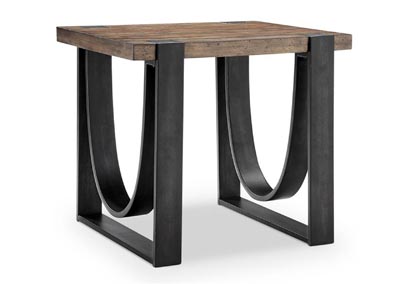 Image for Bowden Rustic Honey Rectangular End Table