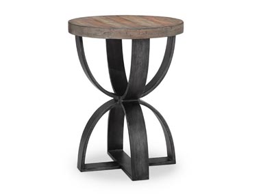 Image for Bowden Rustic Honey Round Accent Table