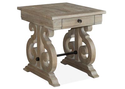 Image for Tinley Park Dove tail Grey Rectangular End Table