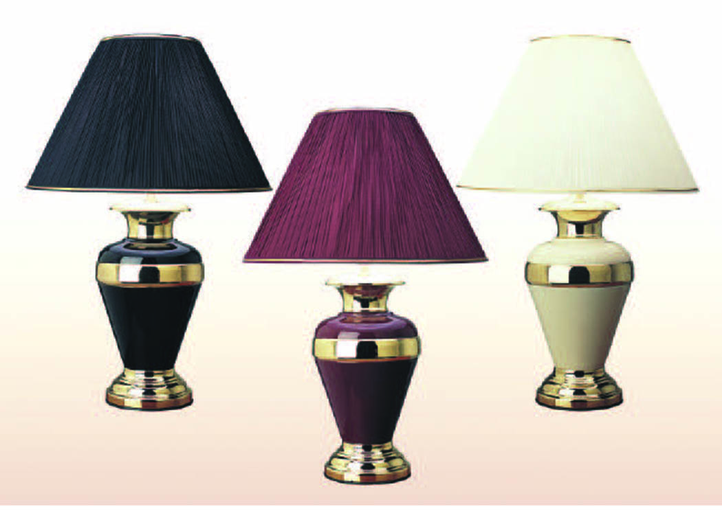 Trophy Black Vase-Shaped 32" Table Lamp (4 Pack),Mainline