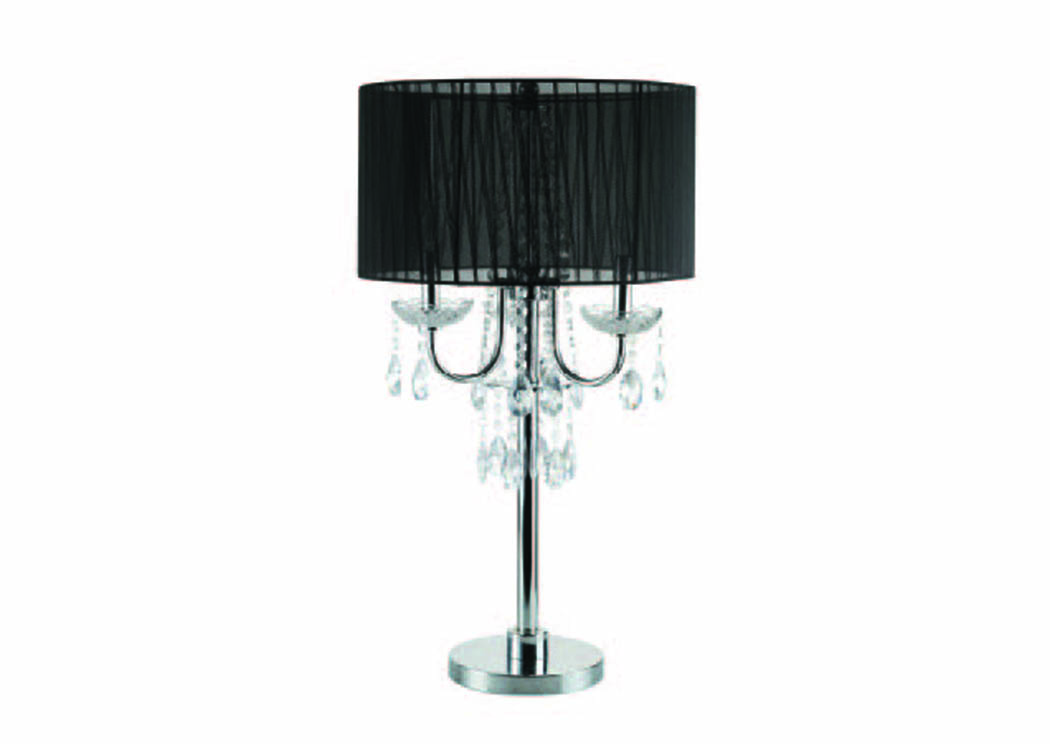 Black Olga 30"H Table Lamp,Mainline