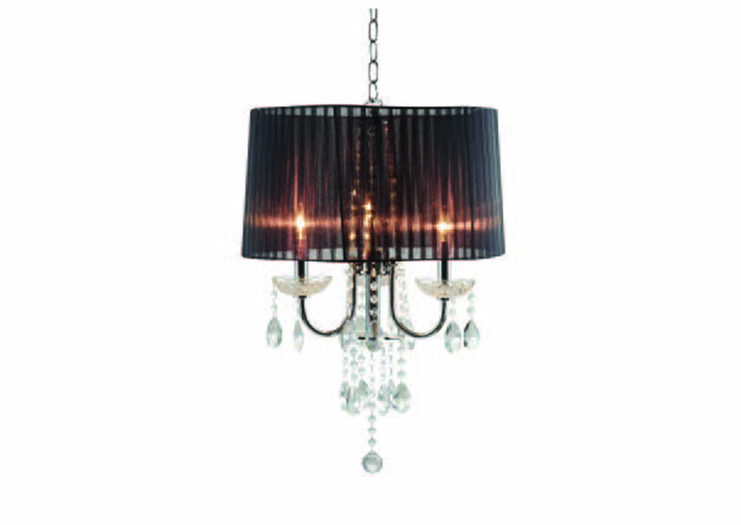 Black Olga 24"H Ceiling Lamp,Mainline