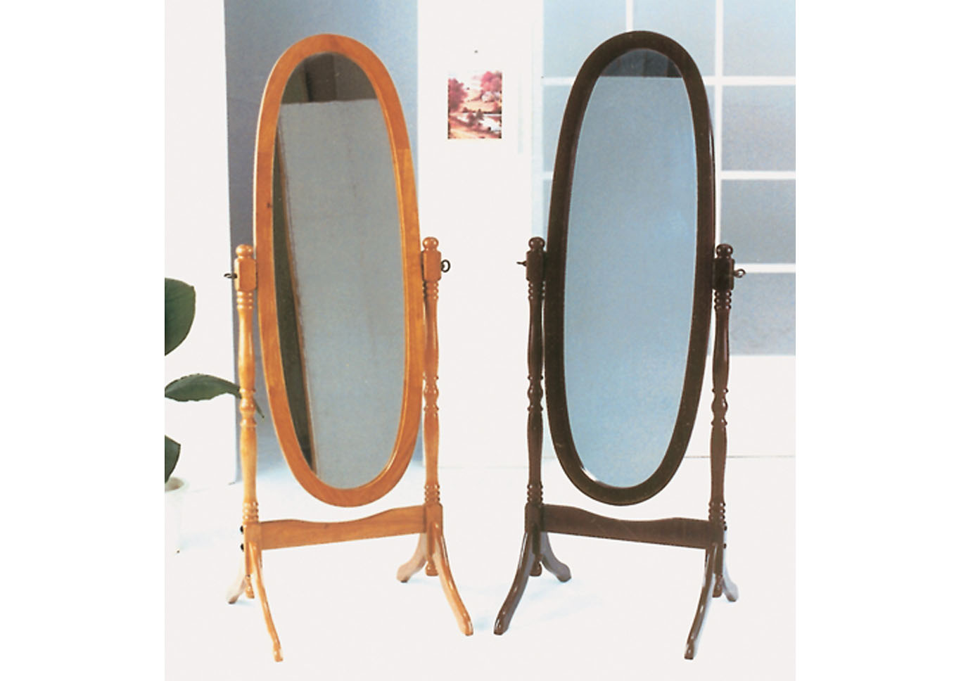 Classic Oak Cheval Mirror,Mainline