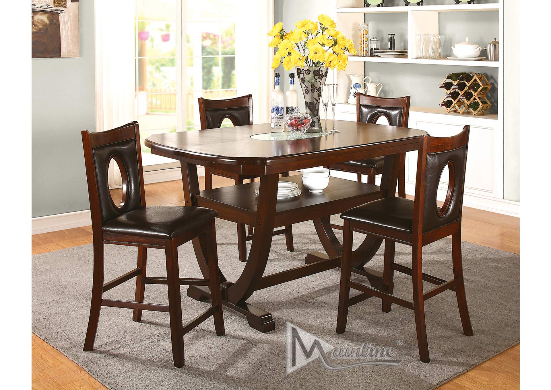 5-Piece Oracle Counter Height Dining Set,Mainline