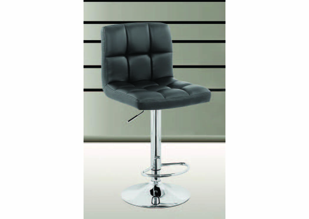Black Checker Adjustable Barstool,Mainline
