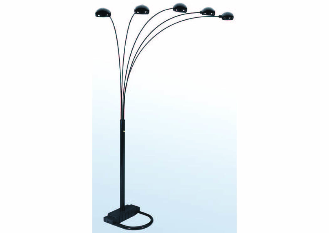 Black Arc Lamp w/ Shade,Mainline