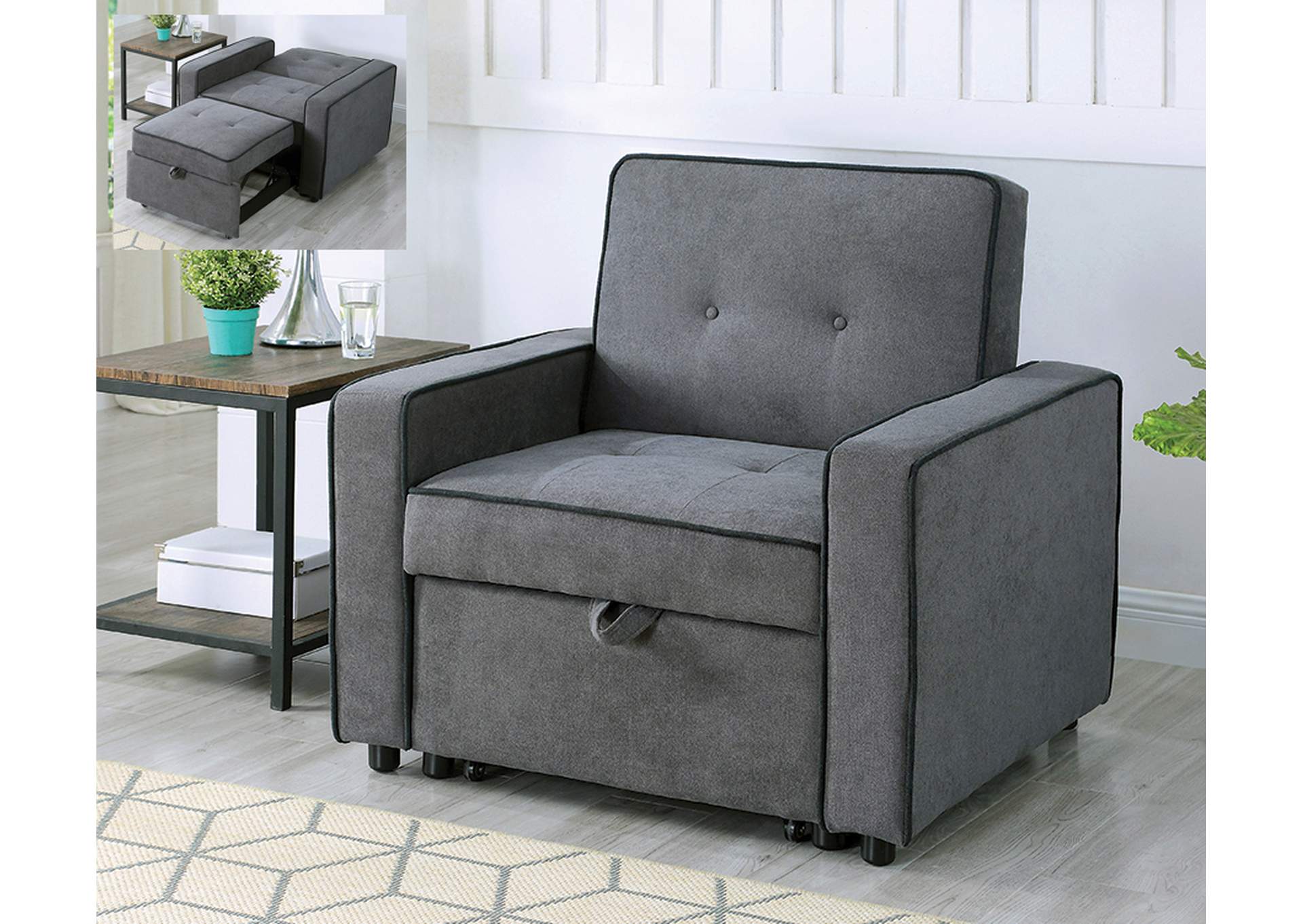 Gray Supra Chair/ Single Bed,Mainline