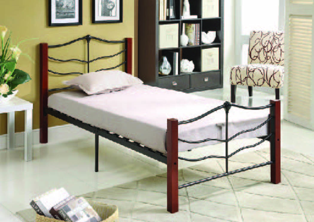Aqua Twin Metal Bed,Mainline