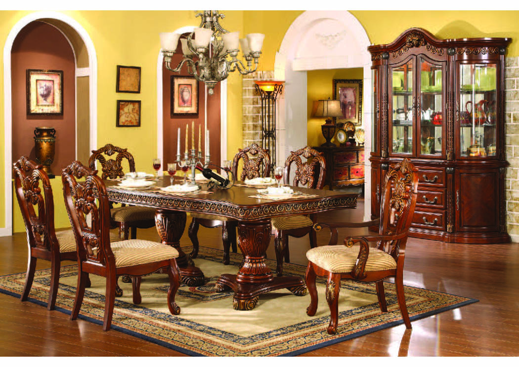 cherry wood dining room table