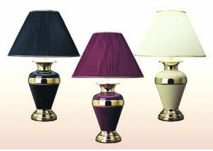 Image for Trophy Black Vase-Shaped 32" Table Lamp (4 Pack)