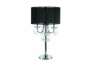 Black Olga 30"H Table Lamp