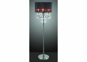 Image for Black Olga 63"H Floor Lamp