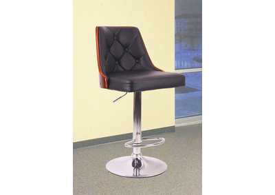 Image for Black & Cherry Pilot Adjustable Barstool