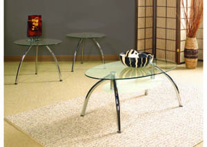 Image for Talon Frosted-Glass Coffee Table (42" x 24")