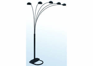 Image for Black Arc Lamp w/ Shade