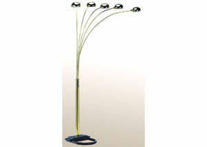 Image for Brass Arc Lamp w/ Shade