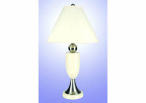 Image for Nano White 30" Table Lamp (6 Pack)