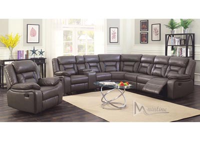 Gray 3-Piece Cha-Cha Motion Sectional