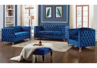 Blue Velvet Explicite Chair