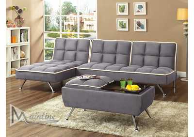 Image for Charcoal Zeppoles Kklak Sofa Bed