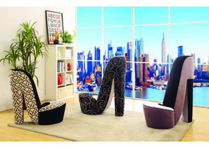 Image for Winona Black (Med) Shoe Chair