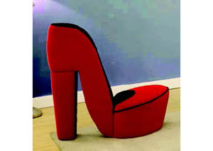 Image for Red Sofia(Med)Shoe Chair
